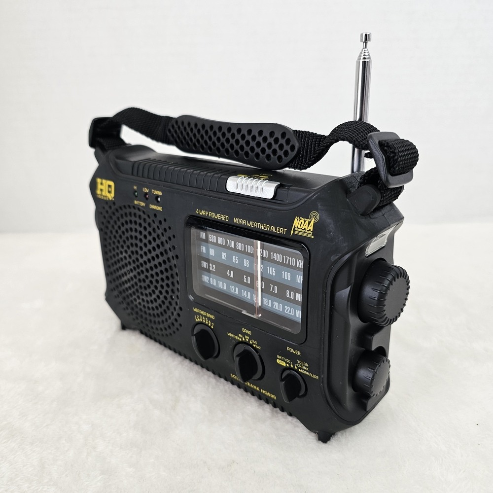 HQ Issue Solar Crank Emergency Weather RadioAM FM SW w/Alert